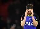 Tottenham Hotspur left-back Ben Davies. (Photo by OLI SCARFF/AFP via Getty Images)
