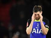 Tottenham Hotspur left-back Ben Davies. (Photo by OLI SCARFF/AFP via Getty Images)