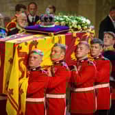 The eight 1st Battalion Grenadier Guards who carried the coffin of Queen Elizabeth II have been honoured for the service to the late monarch