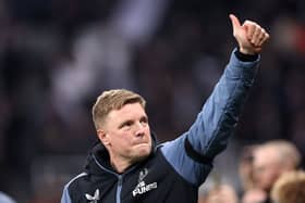 Newcastle United head coach Eddie Howe. (Photo by George Wood/Getty Images)