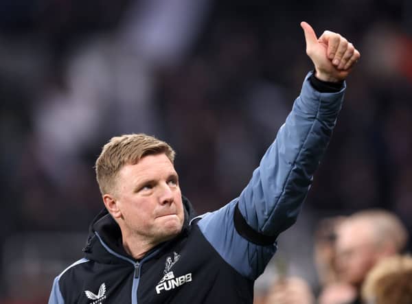 Newcastle United head coach Eddie Howe. (Photo by George Wood/Getty Images)