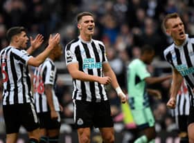Newcastle United defender Sven Botman. (Photo by OLI SCARFF/AFP via Getty Images)