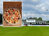 Hanwell Town and their pizza won over social media at the weekend (Image: Hanwell Town FC)