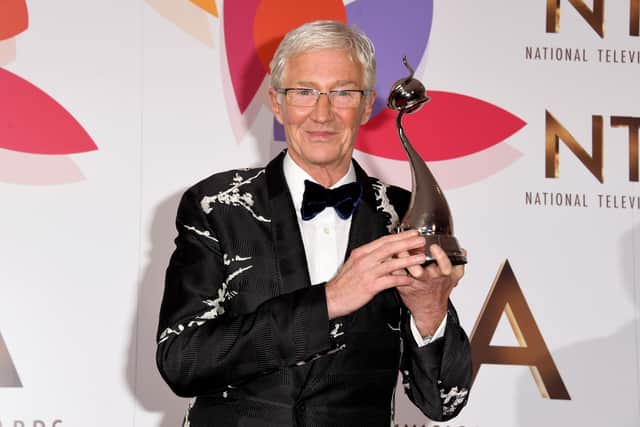 Paul O'Grady with the award for Factual Entertainment Programme during the National Television Awards held at The O2 Arena on January 22, 2019