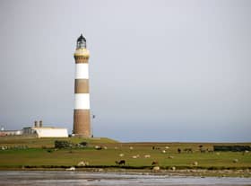 North Ronaldsay Lighthouse in the Orkney Islands is one of the 208 lighthouses operated by NLB.