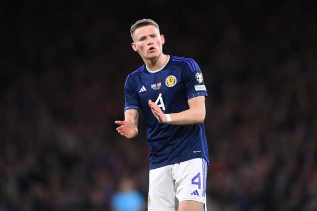 Manchester United and Scotland midfielder Scott McTominay. (Photo by Stu Forster/Getty Images)