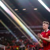 Manchester United midfielder Scott McTominay. (Photo by Ash Donelon/Manchester United via Getty Images)
