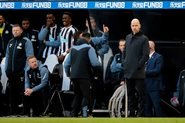 Manchester United manager Erik ten Hag. (Photo by Ash Donelon/Manchester United via Getty Images)