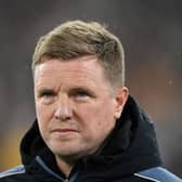 Newcastle United head coach Eddie Howe. (Photo by JUSTIN TALLIS/AFP via Getty Images)