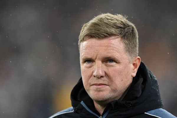 Newcastle United head coach Eddie Howe. (Photo by JUSTIN TALLIS/AFP via Getty Images)