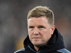 Newcastle United head coach Eddie Howe. (Photo by JUSTIN TALLIS/AFP via Getty Images)