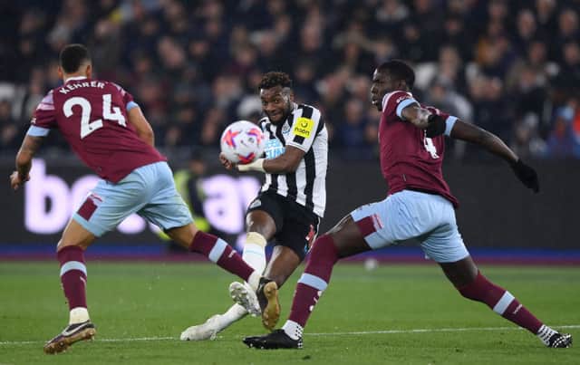 Newcastle United winger Allan Saint-Maximin. (Photo by Justin Setterfield/Getty Images)