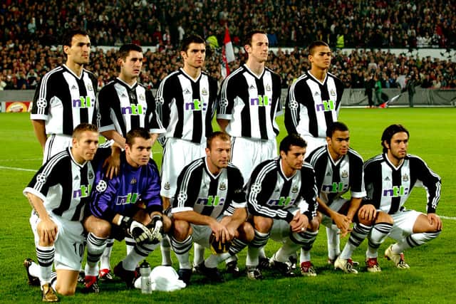Soccer : Feyenoord - Newcastle, Team, Equipe, Ploeg, Given Shay, O'Brien Andy, Jenas Jeramine, Dyer Kieron, Shearer Alan, Bellamy Craig, Speed Gary, Griffin Andy, Hughes Aaron, Dabizas Nikos, Viana Hugo Michel, United Fc, Champions League, Uefa, (Photo by Tim De Waele/Getty Images)