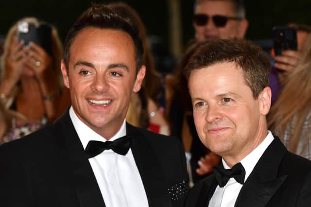 TV presenters Ant and Dec. (Photo by Gareth Cattermole/Getty Images)