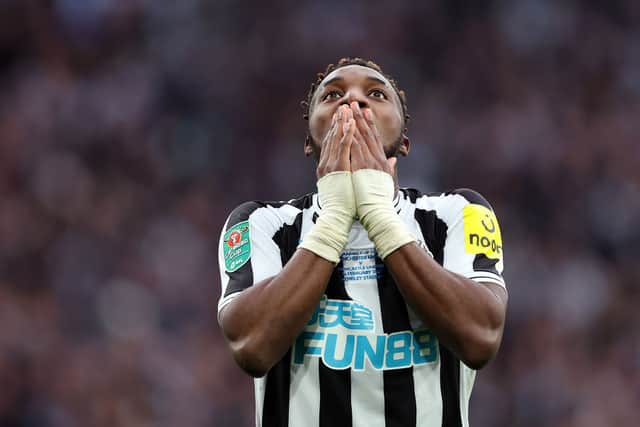Newcastle United winger Allan Saint-Maximin. (Photo by Julian Finney/Getty Images)