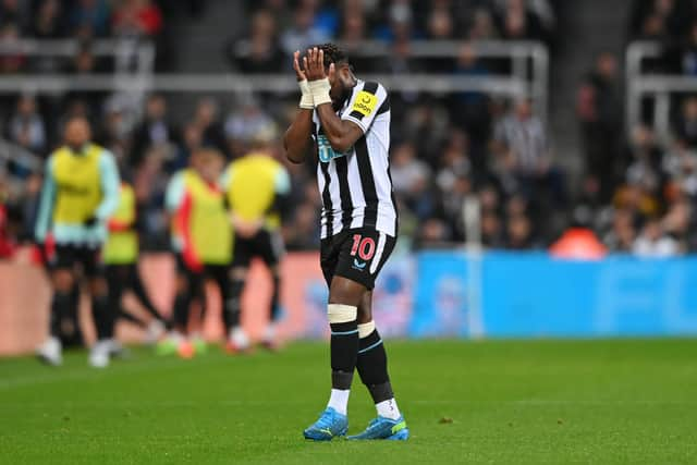 Newcastle United winger Allan Saint-Maximin. (Photo by Stu Forster/Getty Images)