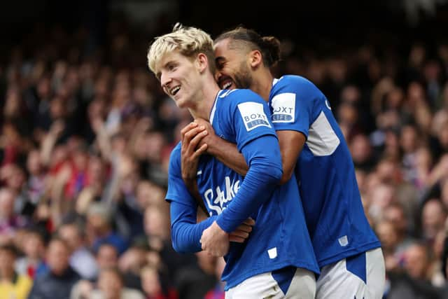 Dominic Calvert-Lewin is edging closer to a return to fitness. (Photo by Naomi Baker/Getty Images)