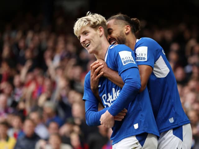Dominic Calvert-Lewin is edging closer to a return to fitness. (Photo by Naomi Baker/Getty Images)