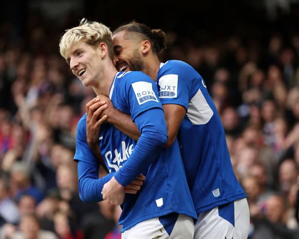 Dominic Calvert-Lewin is edging closer to a return to fitness. (Photo by Naomi Baker/Getty Images)