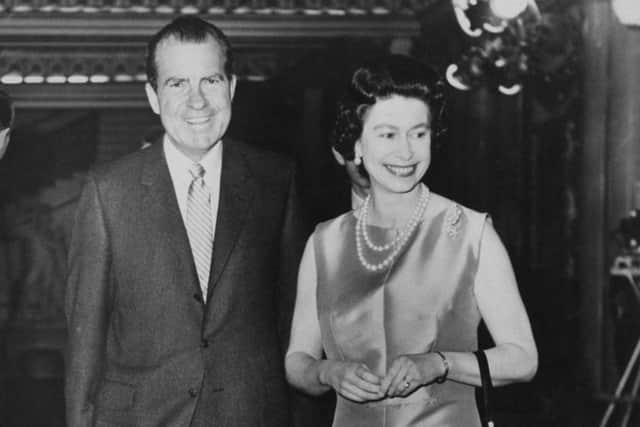 Queen Elizabeth II entertains US President Richard Nixon at Buckingham Palace in 1969 ((photo: Getty Images)