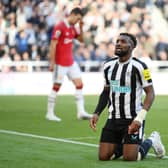 Newcastle United winger Allan Saint-Maximin. (Photo by Michael Regan/Getty Images)