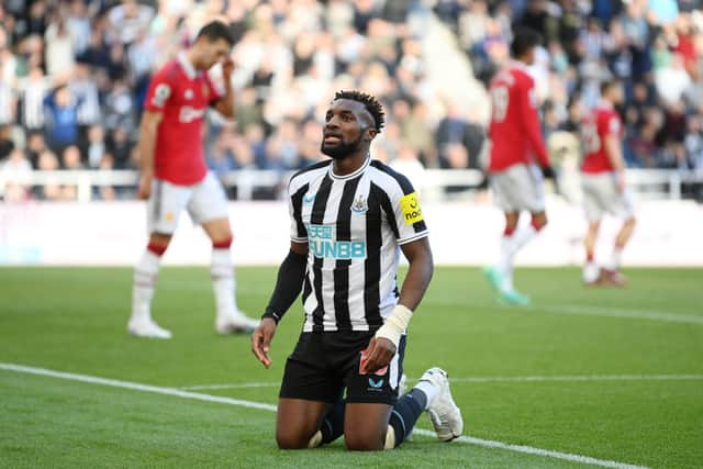 Newcastle United winger Allan Saint-Maximin. (Photo by Michael Regan/Getty Images)