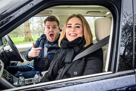 Adele joins James Corden for Carpool Karaoke on “The Late Late Show with James Corden in 2016 (12:37 -- 1:37 AM, ET/PT) on the CBS Television Network. (Photo by Craig Sugden/CBS via Getty Images) 