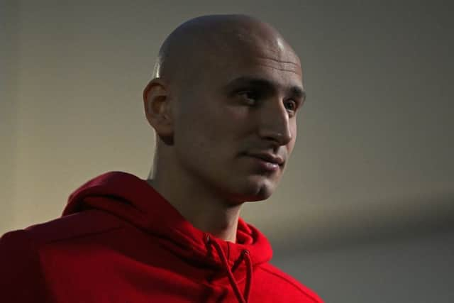 Former Newcastle United midfielder Jonjo Shelvey. (Photo by OLI SCARFF/AFP via Getty Images)