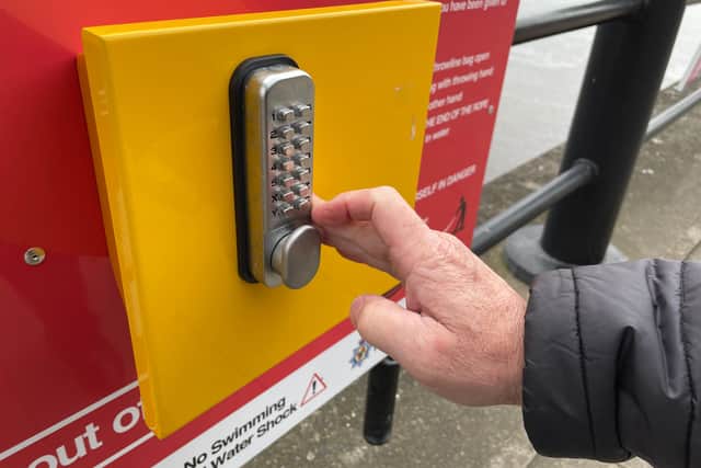 The throw-bags can be accessed via a code from TWFRS.