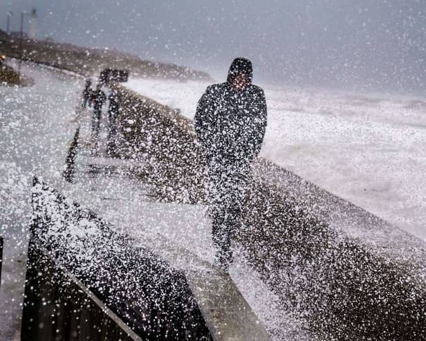 Storm Malik brought gusts of 147mph to the UK (image: Ritzau Scanpix/AFP/Getty Images)