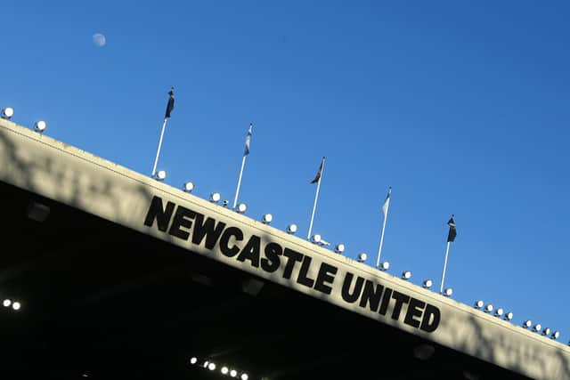 general view of the stadium before the Premier League match between Newcastle United and Manchester United at St. James Park on April 02, 2023 in Newcastle upon Tyne, England. (Photo by Michael Regan/Getty Images)