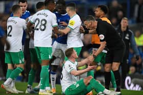 Newcastle United midfielder Sean Longstaff. (Photo by OLI SCARFF/AFP via Getty Images)