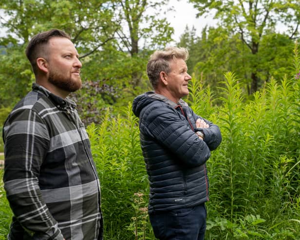 Cal Byerley and Gordon Ramsay