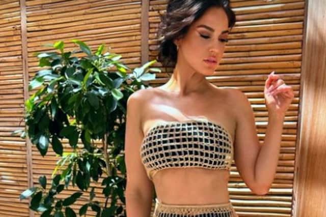 Vicky showed off her incredible figure during her holiday to Dubai. (Picture: Instagram/@ vickypattison)