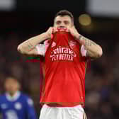 Arsenal midfielder Granit Xhaka. (Photo by Alex Pantling/Getty Images)