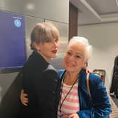 Denise Welch with Taylor Swift.