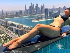 Vicky has been enjoying a life of luxury in sunny Dubai