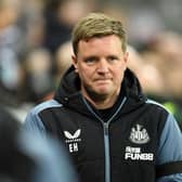 Newcastle United head coach Eddie Howe. (Photo by OLI SCARFF/AFP via Getty Images)