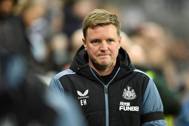 Newcastle United head coach Eddie Howe. (Photo by OLI SCARFF/AFP via Getty Images)