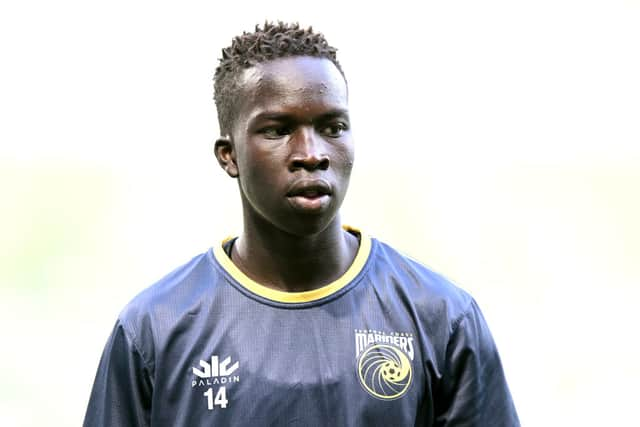 Newcastle United forward Garang Kuol is on loan at Hearts. (Photo by Morgan Hancock/Getty Images)