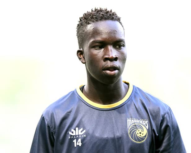 Newcastle United forward Garang Kuol is on loan at Hearts. (Photo by Morgan Hancock/Getty Images)