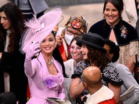 Katy Perry took pictures with fans at the King’s coronation