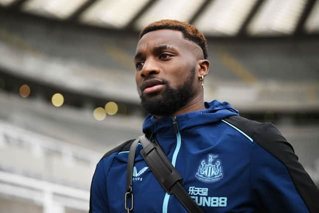 Newcastle United winger Allan Saint-Maximin. (Photo by OLI SCARFF/AFP via Getty Images)