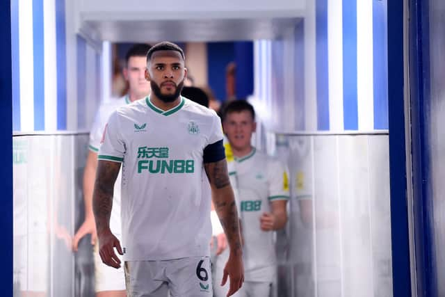 Newcastle United captain Jamaal Lascelles. (Photo by Laurence Griffiths/Getty Images)