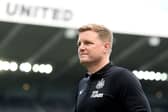 Newcastle United Eddie Howe before the Arsenal game.