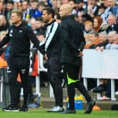 Newcastle United head coach Eddie Howe. (Photo by LINDSEY PARNABY/AFP via Getty Images)