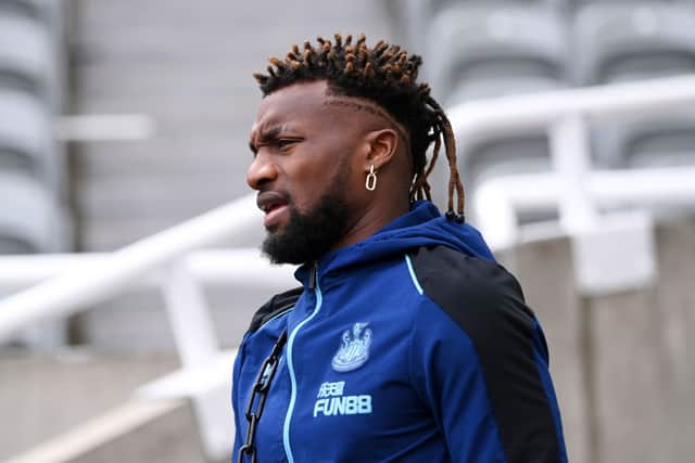 Newcastle United winger Allan Saint-Maximin. (Photo by Stu Forster/Getty Images)