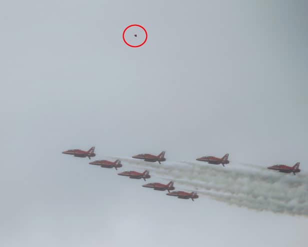 A photographer has snapped a ‘UFO’ - flying over the Coronation.  