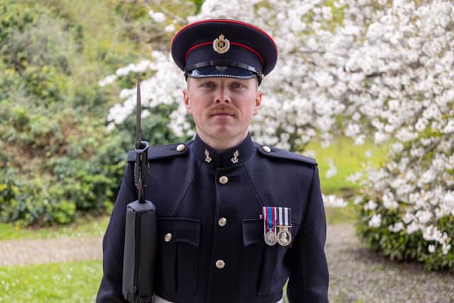 Ryan Young is an army reservist with the 103 Field Squadron in Newcastle. 