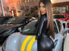 Geordie Shore’s Chloe Ferry flaunts curves in skin-tight leather suit as she poses next to luxury cars